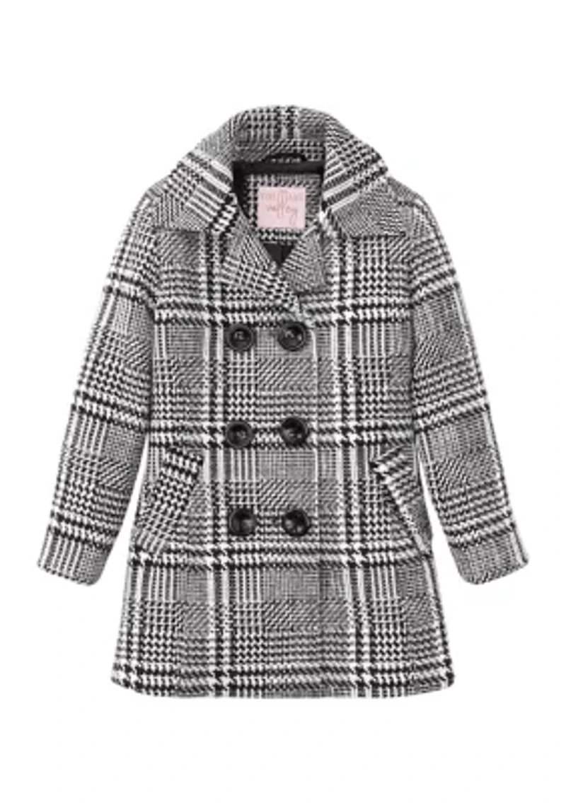 Girls 4-6x Faux Wool Peacoat
