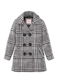 Girls 4-6x Faux Wool Peacoat