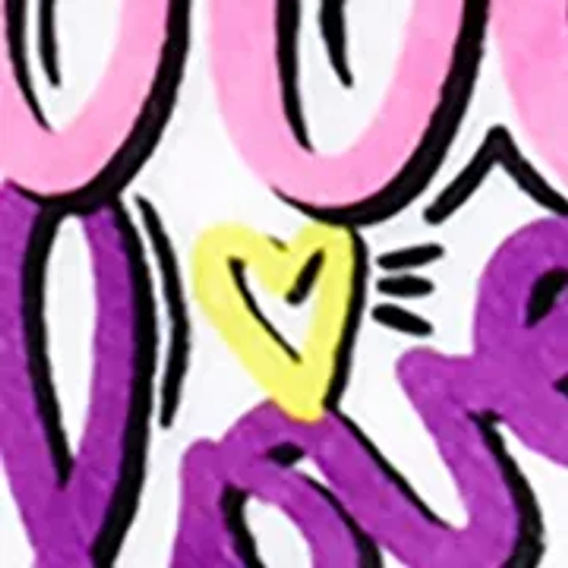 Girls 7-16 Corey Paige Love Letters Printed Spa Wrap