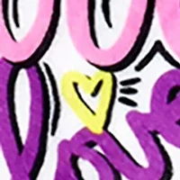 Girls 7-16 Corey Paige Love Letters Printed Spa Wrap