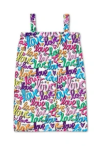 Girls 7-16 Corey Paige Love Letters Printed Spa Wrap