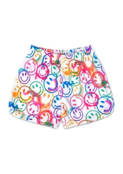 Girls 7-16 Smiles Everywhere Plush Shorts