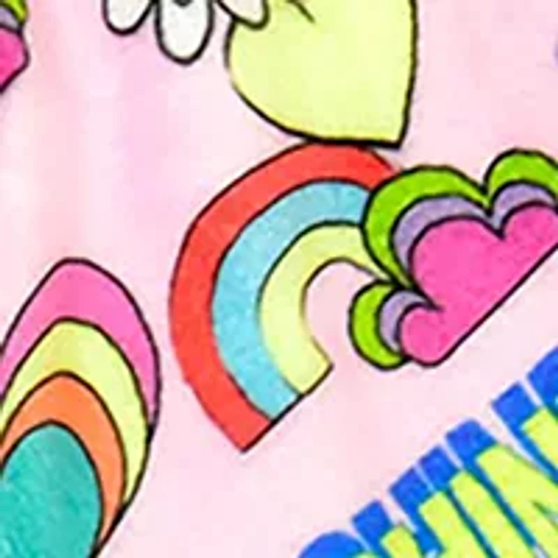Girls 7-16 Sunshine Printed Plush Shorts