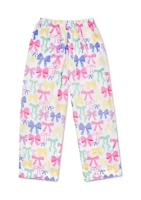 Girls 7-16 Pretty bows Plush Pants