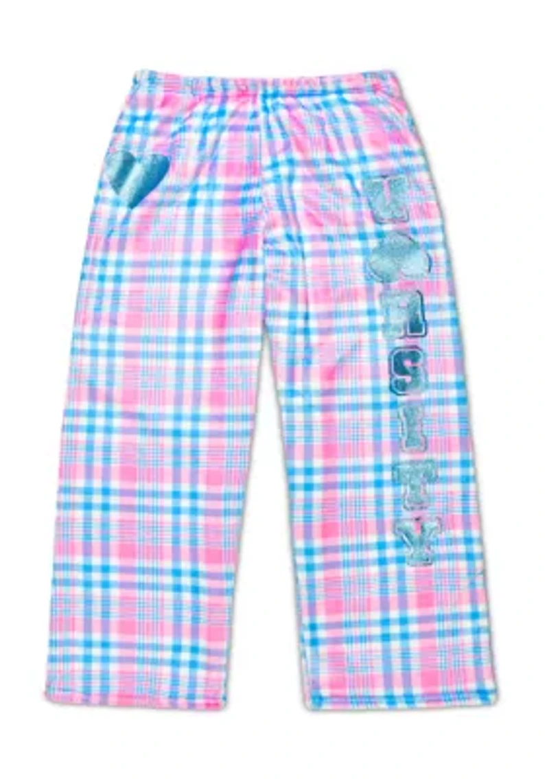Girl 7-16 Varsity Plaid Plush Pants
