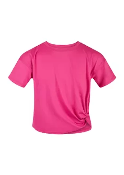 Girls 7-16 Knot Front Super Soft T-Shirt