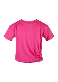 Girls 7-16 Knot Front Super Soft T-Shirt