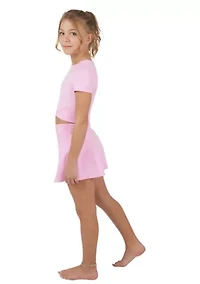 Girls 7-16 Maisie Top and Crossover Skort Set
