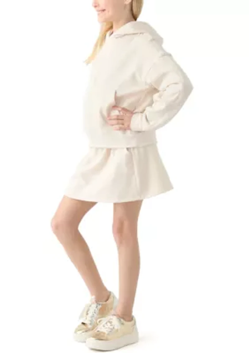 Girls 7-16 Hoodie and Cargo Skort Set