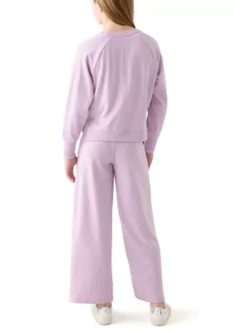Girls 7-16 French Terry Pants Set