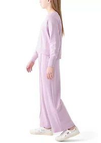Girls 7-16 French Terry Pants Set