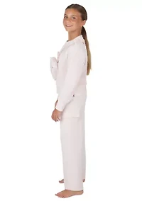 Girls 7-16 Velour Zip Front Jacket and Joggers Set with Bag