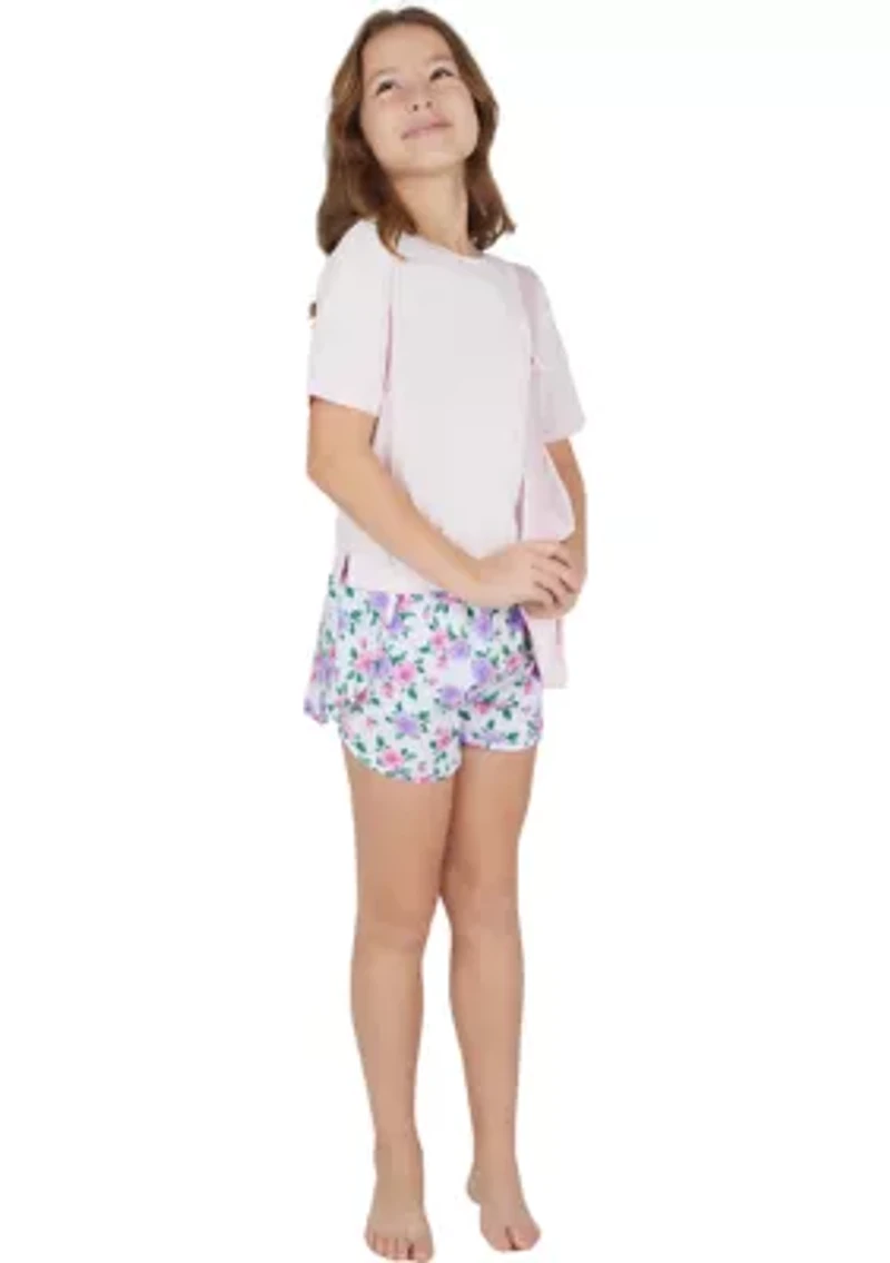 Girls 7-16 Super Soft Boxy T-Shirt and Shorts Set