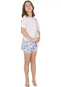 Girls 7-16 Super Soft Boxy T-Shirt and Shorts Set