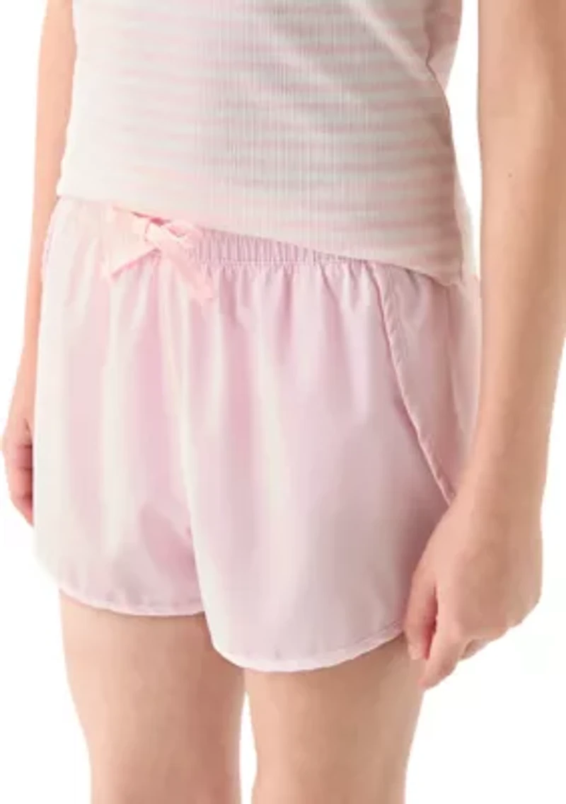 Girls 7-16 Lux Nicki Basic Fitted T-Shirt and Shorts Set