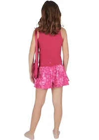 Girls 7-16 Heavenly Rib Crossover Short Set