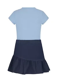 Girls 7-16 Heavenly Ribbed Top and Denim Skort