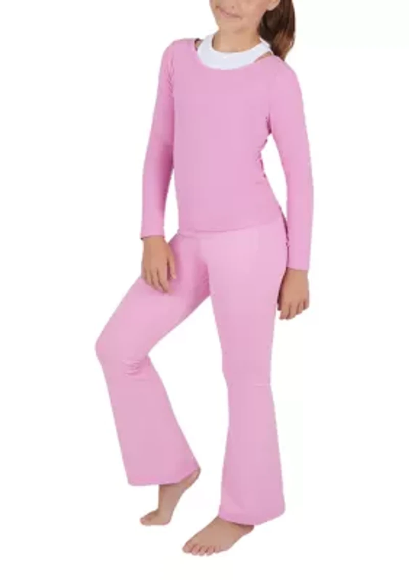 Girls 7-16 Long Sleeve Top and Pants Set