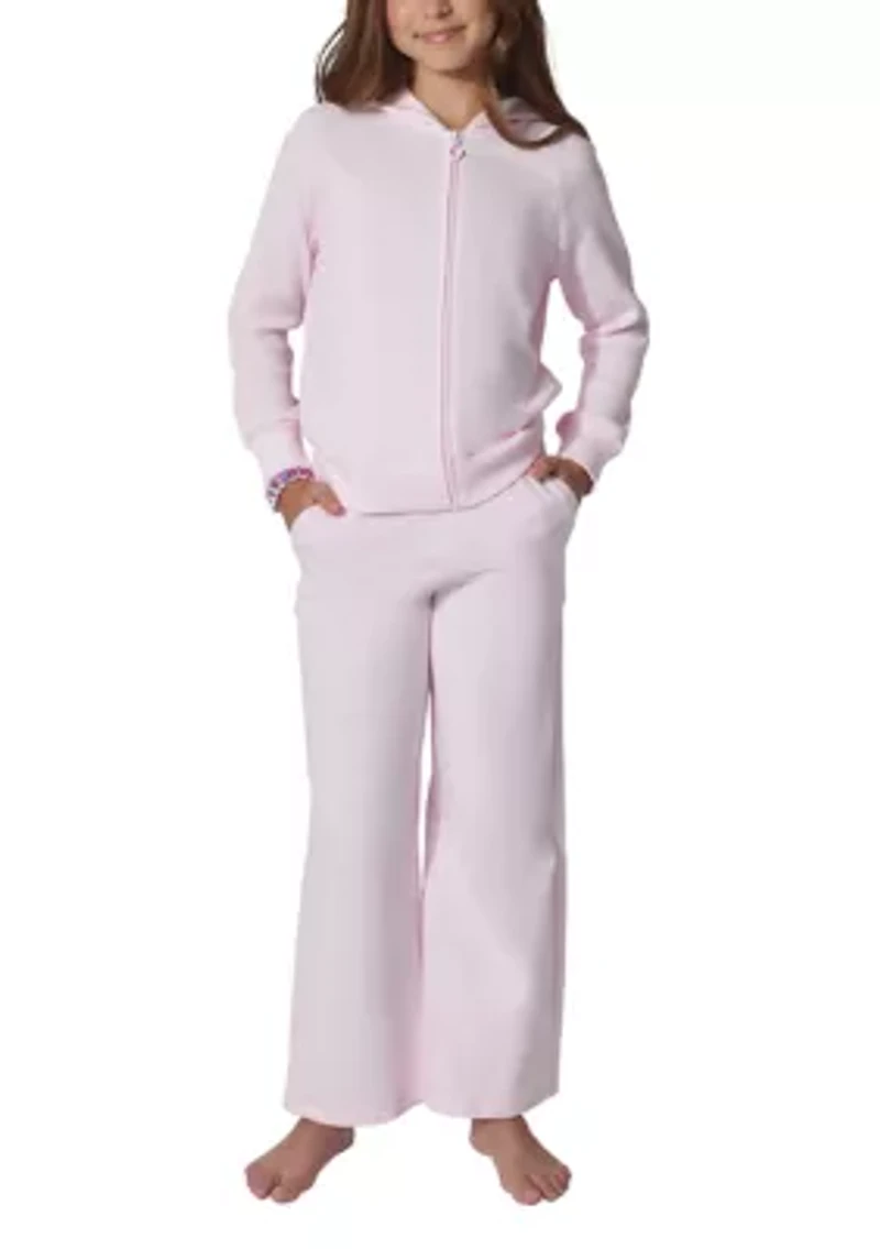 Girls 7-16 Comfy Cutie Brushed Terry Waffle Set