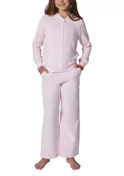 Girls 7-16 Comfy Cutie Brushed Terry Waffle Set