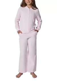 Girls 7-16 Comfy Cutie Brushed Terry Waffle Set