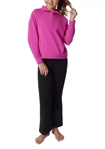Girls 7-16 Lux Half Zip Chaser Flare Set