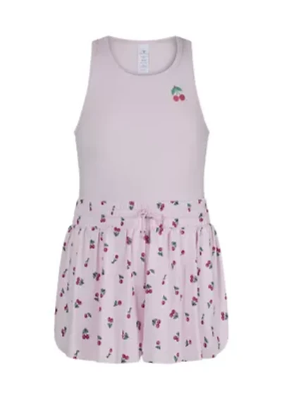 Girls Lunatek Tank & Running Skort Set