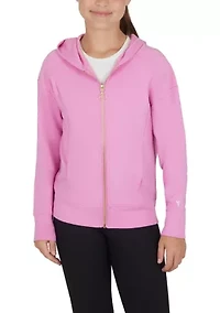 Girls 7-16 Scuba Dahlia Front Zip Hoodie