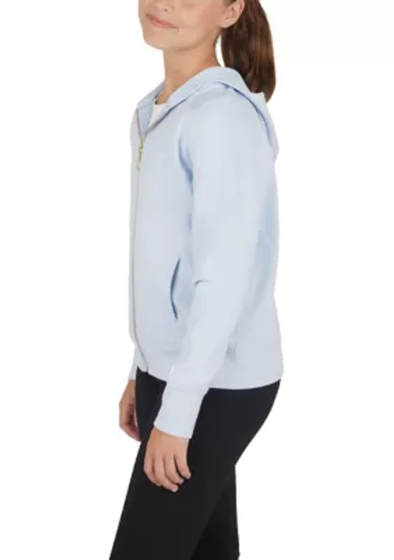 Girls 7-16 Scuba Dahlia Front Zip Hoodie