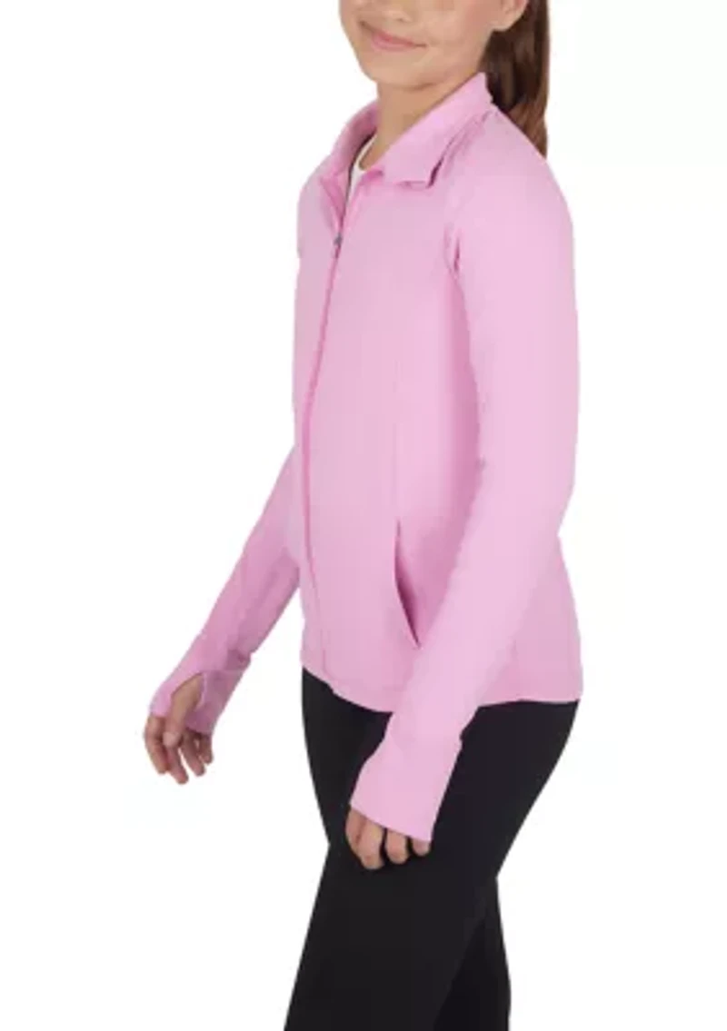 Girls 7-16 Performance Zip Up Jacket