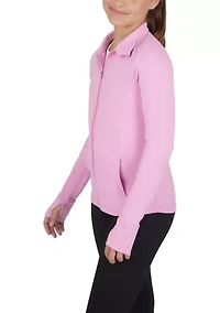 Girls 7-16 Performance Zip Up Jacket