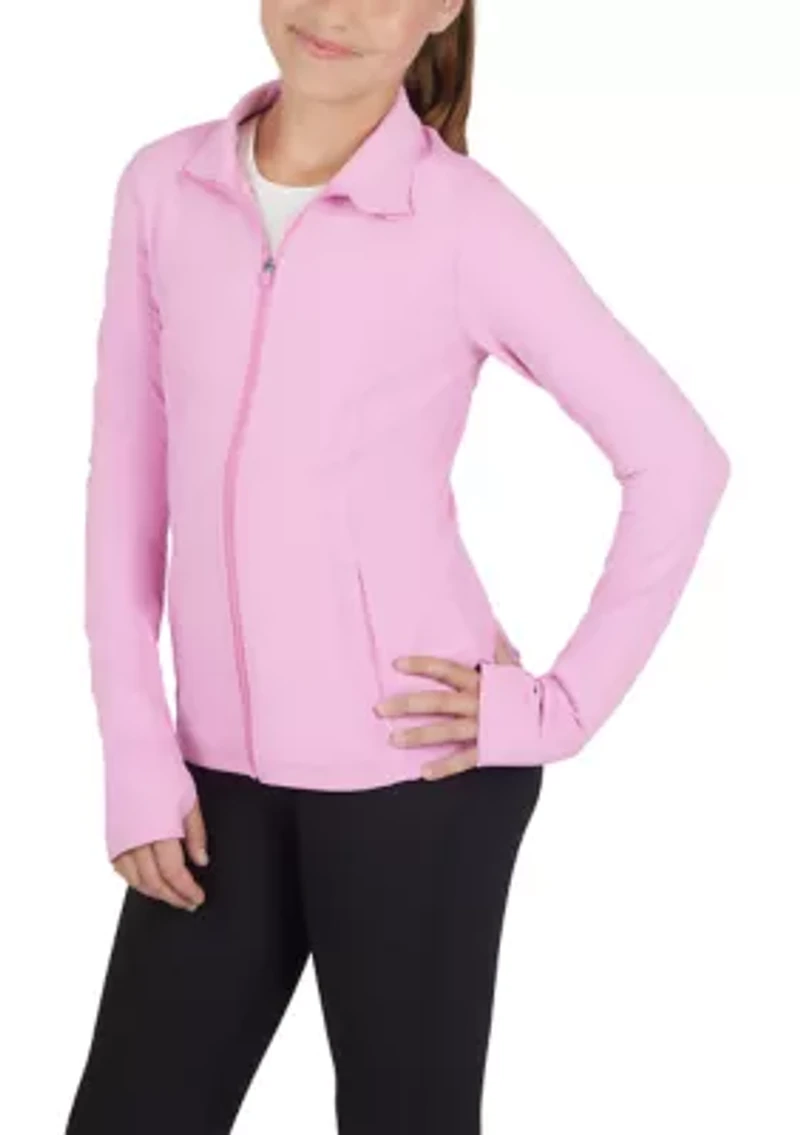 Girls 7-16 Performance Zip Up Jacket