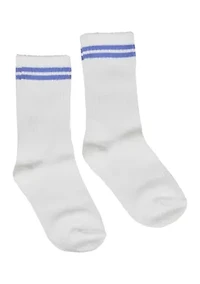 Girls 4-6x Super Soft Boxy T-Shirt and Running Shorts with Socks