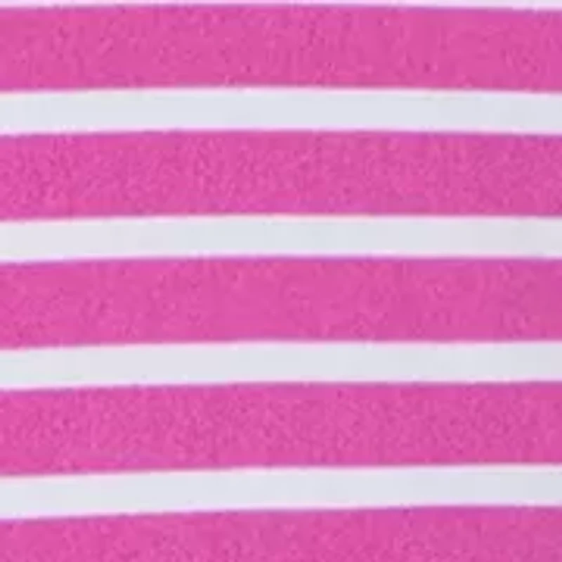 Girls 4-6x Jersey Stripe T-Shirt to Crossover Skirt Dress with Scrunchie