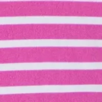 Girls 4-6x Jersey Stripe T-Shirt to Crossover Skirt Dress with Scrunchie
