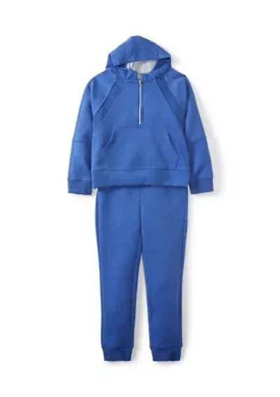 Girls 4-6x Scuba Embark 1/4 Zip Hoodie and Pants Set