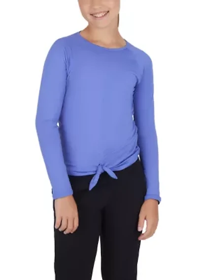 Girls 7-16 Tie Front Top