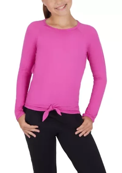 Girls 7-16 Tie Front Top