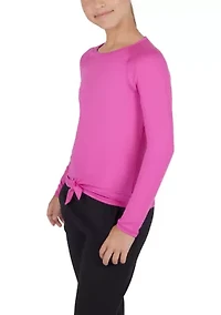Girls 7-16 Tie Front Top