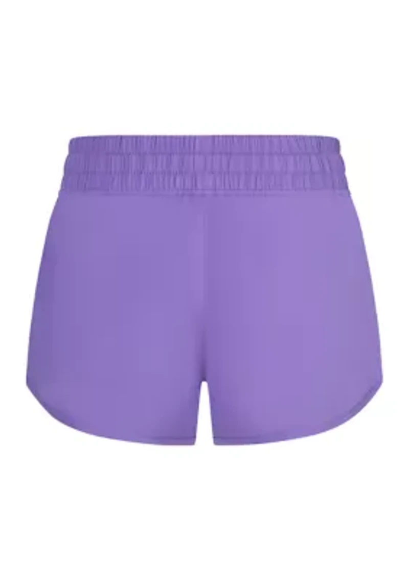Girls Woven Full Court 2 1 Shorts