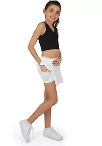 Girls 7-16 Pleated Tennis Skort