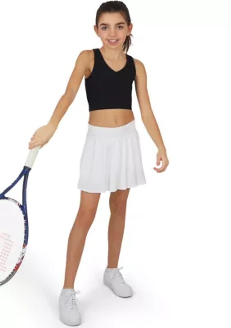 Girls 7-16 Pleated Tennis Skort