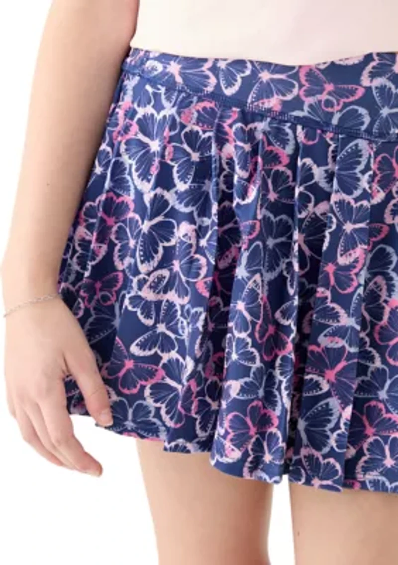 Girls 7-16 Jersey Infinity Pleated Printed Skort