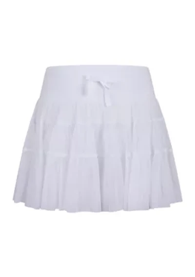 Girls 7-16 Mesh Double Ruffle Skort