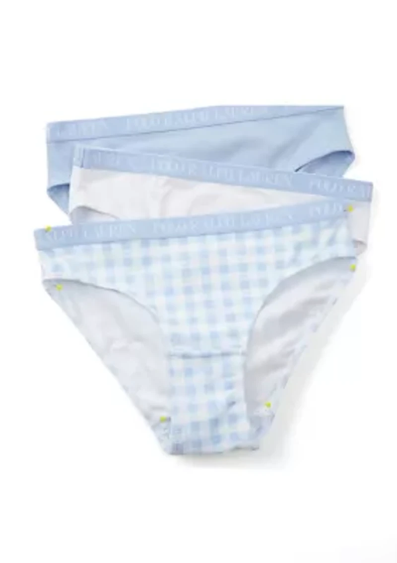 Girls 7-16 Bikini Brief Underwear - 3 Pack