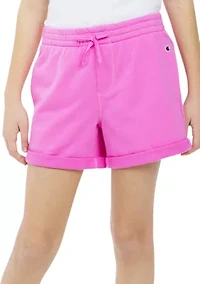 Girls 7-16 Roll Up French Terry Shorts