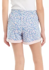 Girls 7-16 Printed French Terry Shorts