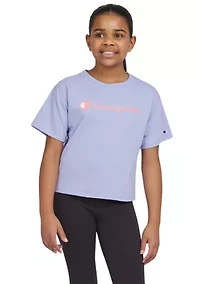 Girls 7-16 Script Graphic Meet and Greet T-Shirt