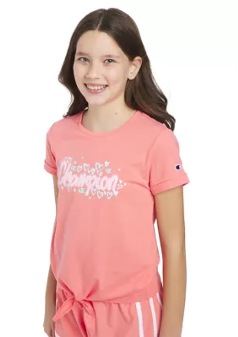 Girls 7-16 Tie Front T-Shirt