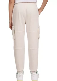 Girls 7-16 Fleece Cargo Joggers